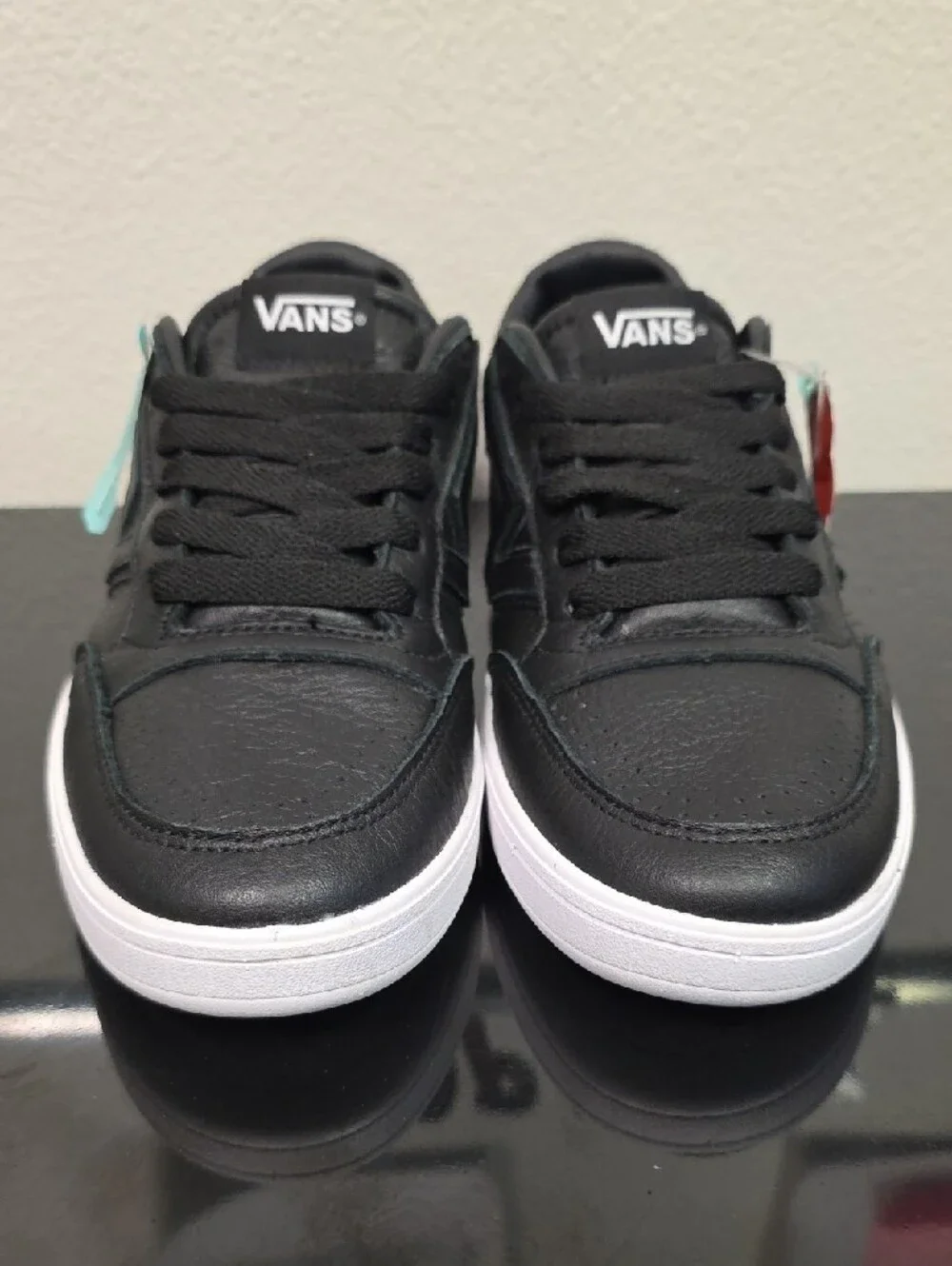 Vans Lowland CC Black Leather Comfy Cush Men 8.5 Women 10 New